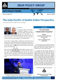 The Indo-Pacific: A Realist Indian Perspective
