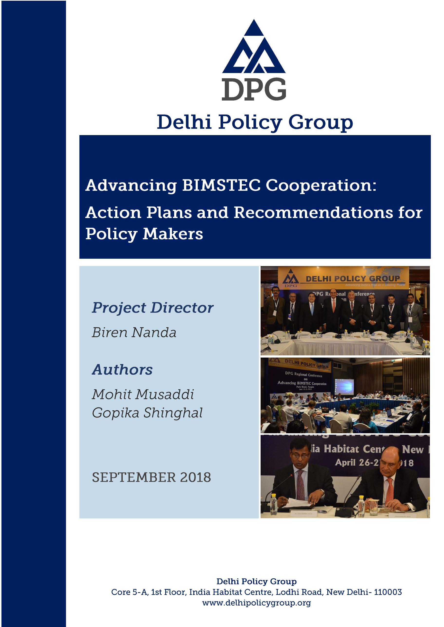 Advancing BIMSTEC Cooperation: Action Plans and Recommendations for Policy Makers