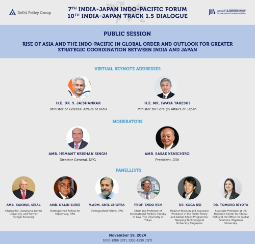 DPG-JIIA 7th India-Japan Indo-Pacific Forum: Public Session and Panel Discussion - Pic 1