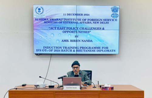 “Indian Foreign Policy and Diplomacy: the Big Picture” Training Module for IFS Officer Trainees of the 2024 Batch Sushma Swaraj Institute of Foreign Service - Pic 5